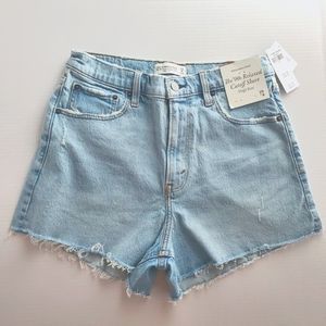 Abercrombie & Fitch High Rise '90s Relaxed Cutoff Short 29/8